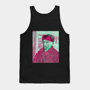 Van Gogh Interactive Magenta&Green Filter T-Shirt By Red&Blue Tank Top